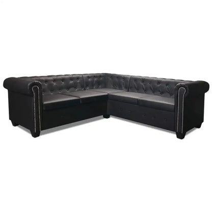 Sofá Chesterfield negro