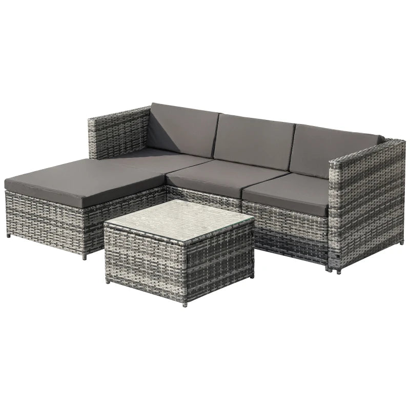 Lounge Sofa Set, Lounge Garden Furniture, Corner Sofa, Couch Set with Seat and Back Cushions.