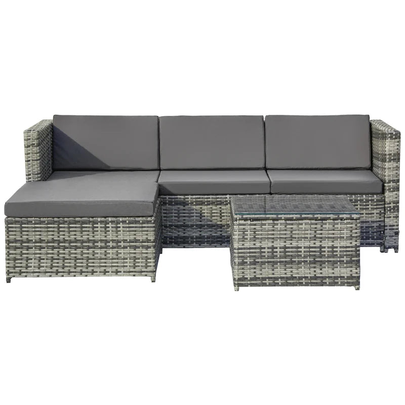 Lounge Sofa Set, Lounge Garden Furniture, Corner Sofa, Couch Set with Seat and Back Cushions.