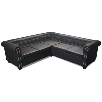 Sofá Chesterfield negro